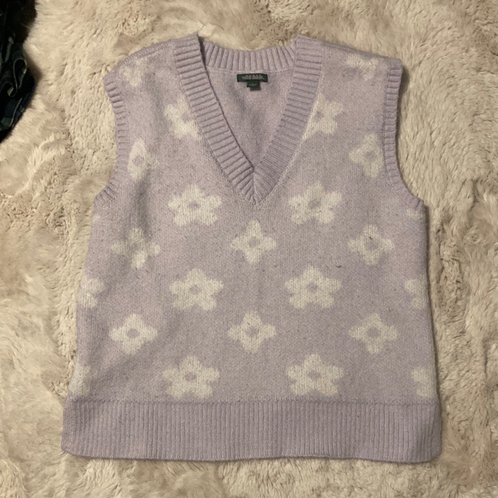 Floral Sweater Vest